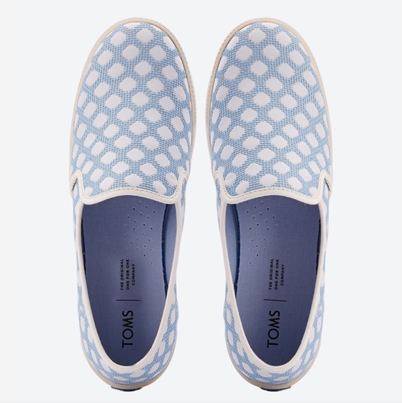 Toms Shoes - TOMS TOPANGA COLLECTION DIAMOND SIZE 11 BLUE